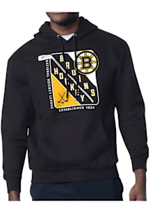 Starter Boston Bruins Mens Black Shield Long Sleeve Hoodie