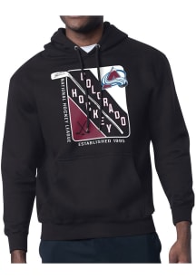 Starter Colorado Avalanche Mens Black Shield Long Sleeve Hoodie
