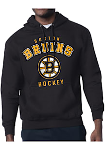 Starter Boston Bruins Mens Black Logo Long Sleeve Hoodie