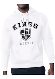 Starter Los Angeles Kings Mens White Logo Long Sleeve Hoodie