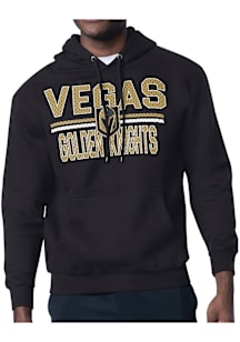 Starter Vegas Golden Knights Mens Black Mesh Logo Long Sleeve Hoodie