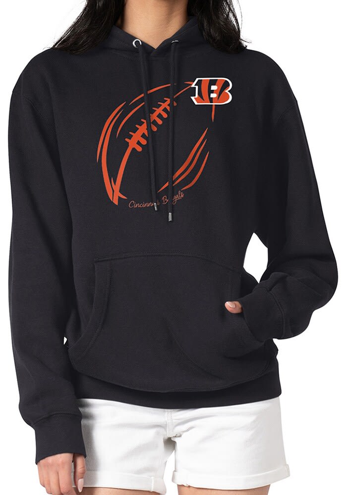 4Her Cincinnati Bengals Womens Subtle Football Hooded Sweatshirt