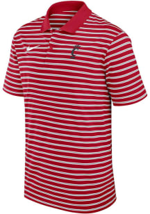 Mens Cincinnati Bearcats Red Nike Victory Stripe Short Sleeve Polo Shirt