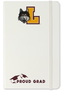 Loyola Ramblers Proud Grad team logo Notebook and Folder - White