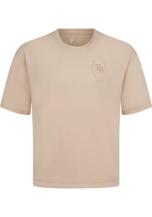 Levelwear Tampa Bay Rays Tan Signature Knit Register Short Sleeve Fashion T Shirt
