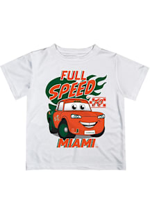 Vive La Fete Miami Hurricanes Youth White Full Speed Short Sleeve T-Shirt