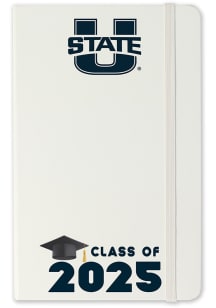 Utah State Aggies Class of 25 team logo Notebook and Folder - White