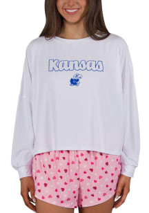 Concepts Sport Kansas Jayhawks Womens Pink Lyric PJ Set