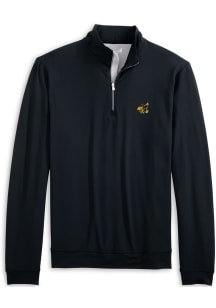 Mens Iowa Hawkeyes Black Johnnie O Motion Vault Qtr Zip Pullover
