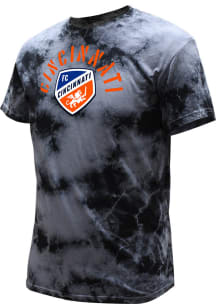 FC Cincinnati Womens Grey Crystal Dye Short Sleeve T-Shirt