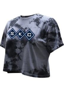 Sporting Kansas City Womens Grey Crystal Dye Short Sleeve T-Shirt