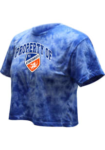 FC Cincinnati Womens Blue Washed Short Sleeve T-Shirt