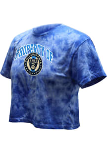 Philadelphia Union Womens Blue Washed Short Sleeve T-Shirt