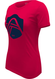 St Louis City SC Womens Red Essential Short Sleeve T-Shirt