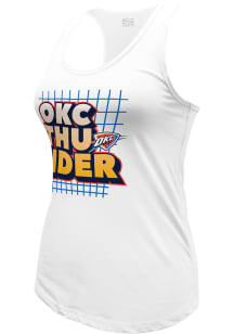 Oklahoma City Thunder Womens White Essential Tank Top