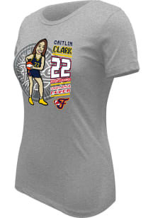 Caitlin Clark Indiana Fever Womens Grey Verbiage Player T-Shirt