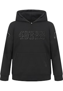 Pro Standard San Francisco 49ers Toddler Black Classic Triple Black Long Sleeve Hooded Sweatshirt