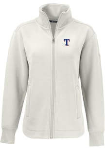 Cutter and Buck Texas Rangers Womens White Roam Light Weight Jacket