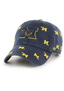 Michigan Wolverines 47 Confetti Clean Up Womens Adjustable Hat - Navy Blue