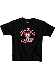 Blue 84 Ohio State Buckeyes Youth Black Mickey Short Sleeve T-Shirt