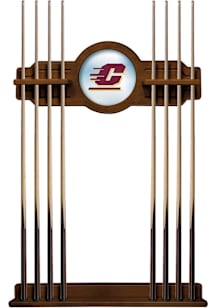 Central Michigan Chippewas Solid Wood Cue Rack Pool Table