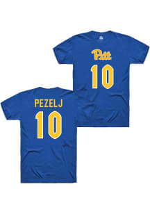 Marina Pezelj Rally Mens Blue Pitt Panthers NIL Shirzees Player T Shirt