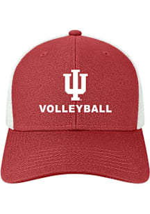 Indiana Hoosiers Volleyball Mid Pro Trucker Adjustable Hat - Red