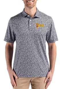 Cutter and Buck Arizona State Sun Devils Mens Black Pike Flora Short Sleeve Polo