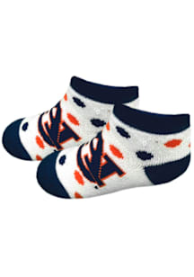 Auburn Tigers Polka Dot Quarter Baby Quarter Socks