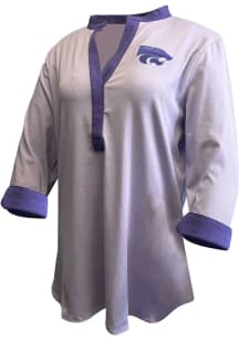 Womens Lavender K-State Wildcats Houghton+ Long Sleeve Dress Shirt