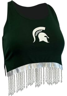 Womens Green Michigan State Spartans Krypto Tank Top