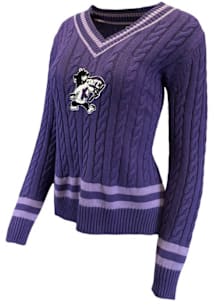 Womens Purple K-State Wildcats Cypress Long Sleeve Sweater