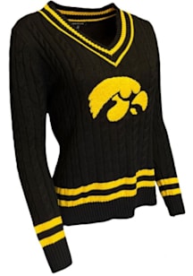 Iowa Hawkeyes Womens Black Cypress Long Sleeve Sweater