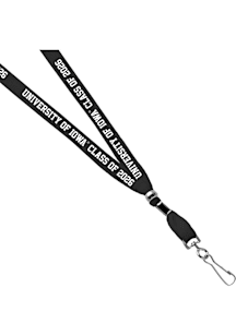 Jardine Iowa Hawkeyes 3/8 Class of 2026 Sublimated Lanyard - Black
