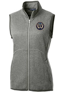 Cutter and Buck Philadelphia Union Womens Grey Mainsail Vest