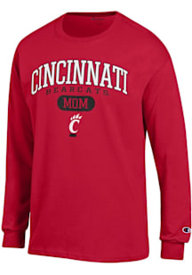 Champion Cincinnati Bearcats Red Pill Box Mom Jersey Long Sleeve T Shirt