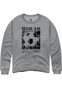 Summit Sportswear Big 12 Mens Graphite 2025 Soccer Tournament Long Sleeve Crew Sweatshirt