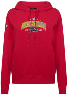 Levelwear  Womens Red Adorn 25 MLB ASG Hooded Sweatshirt