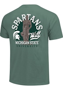 Michigan State Spartans Green Cotton Short Sleeve T Shirt