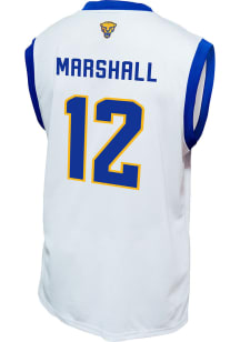 Kj Marshall   Pitt Panthers White NIL Basketball Jersey