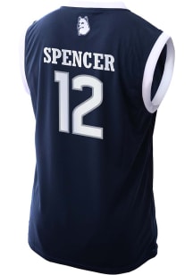 Cameron Spencer   UConn Huskies Navy Blue NIL Basketball Jersey