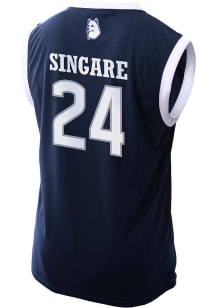 Youssouf Singare   UConn Huskies Navy Blue NIL Basketball Jersey