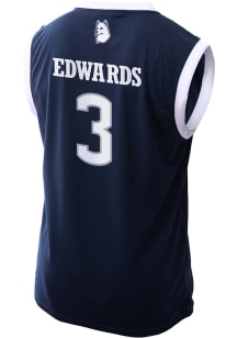 Aaliyah Edwards   UConn Huskies Navy Blue NIL Basketball Jersey