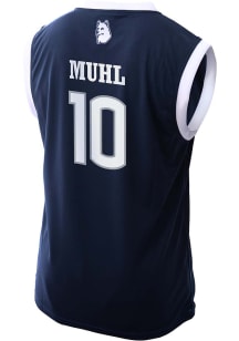 Nika Muhl   UConn Huskies Navy Blue NIL Basketball Jersey