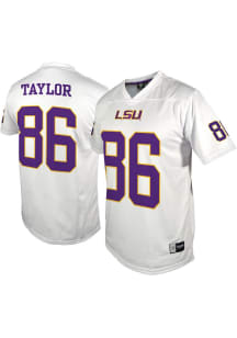 Mason Taylor   LSU Tigers White NIL Football Football Jersey