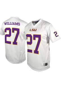 Joshua Williams   LSU Tigers White NIL Football Football Jersey