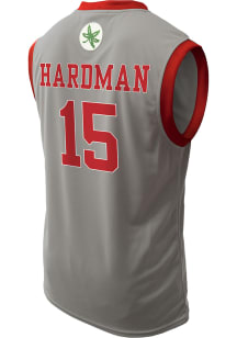 Bowen Hardman   Ohio State Buckeyes Grey NIL Basketball Jersey