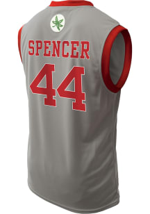 Owen Spencer   Ohio State Buckeyes Grey NIL Basketball Jersey