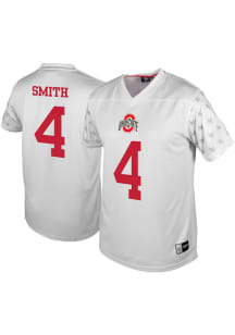 Jeremiah Smith  Mens White Ohio State Buckeyes Player Football Jersey