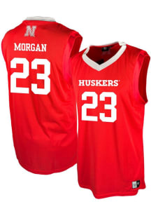 Andrew Morgan Mens Red Nebraska Cornhuskers NIL Basketball Basketball Jersey